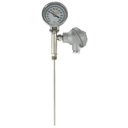 Dwyer Bimetal Thermometer with Transmitter Output, Series BTO